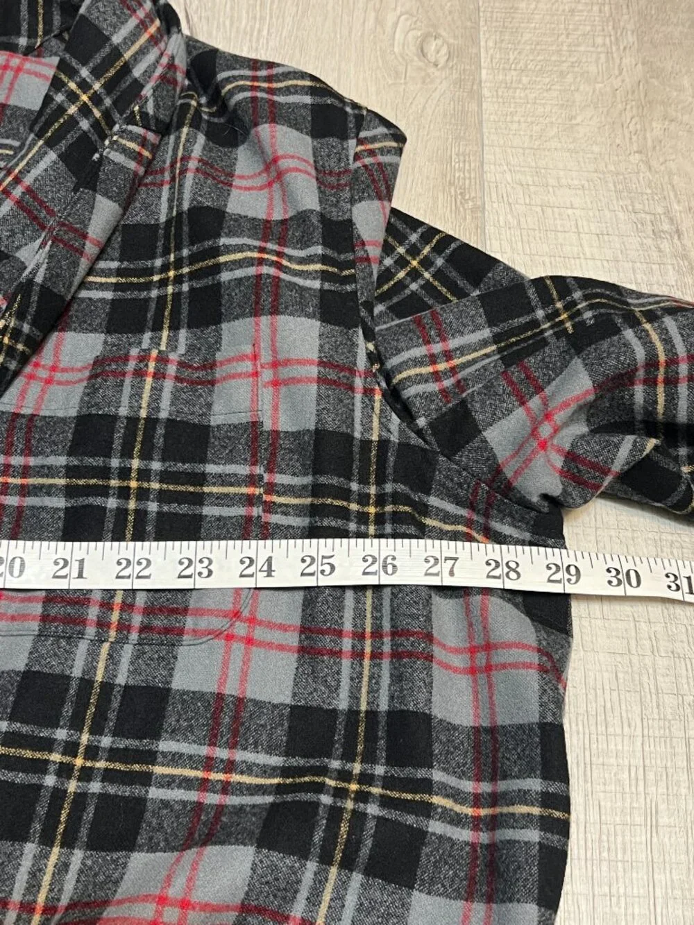 Pendleton Robe Mens XXL Gray Plaid 100% Virgin Wool Long Lounge Bathrobe